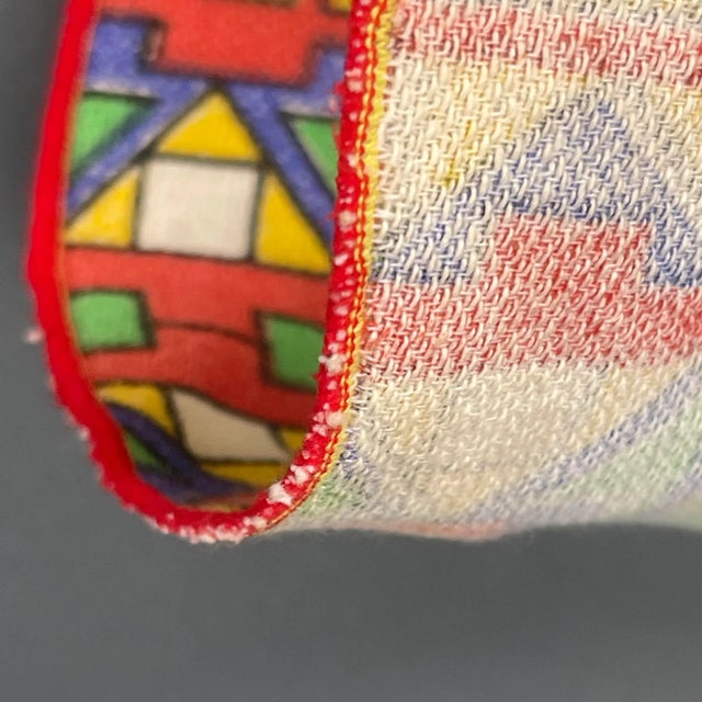 Vintage 1970s World of the Ndebele Wall Hanging African Multicolor Decorative Textile For Sale - Image 9 of 13