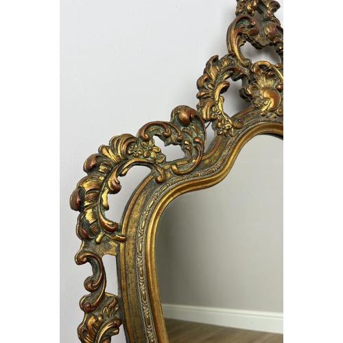 Vintage French Style Ornate Wall Mirror For Sale - Image 3 of 10