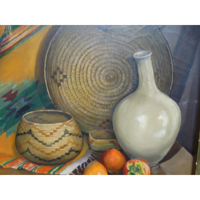 Mabel Sumerlin Mexican Still Life Oil on Board For Sale - Image 4 of 5
