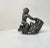 Mythological figurine with faun and rino by just andersen, denmark. Designed and made around 1930. Composed of just...