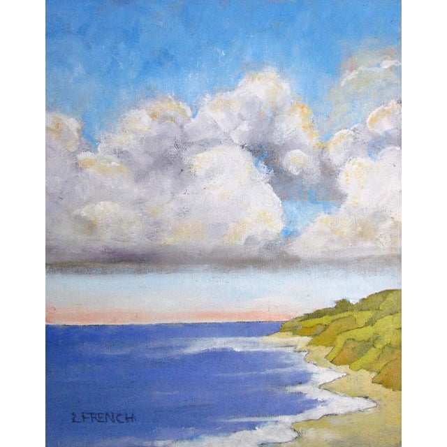Blue Ano Nuevo Beach Lynne French Pacific Coast Seascape Landscape O/C For Sale - Image 8 of 8