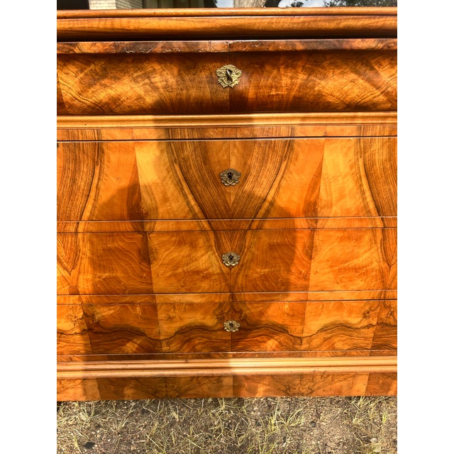 French 19th Century Louis Philippe Walnut Chest of Drawers For Sale - Image 10 of 12