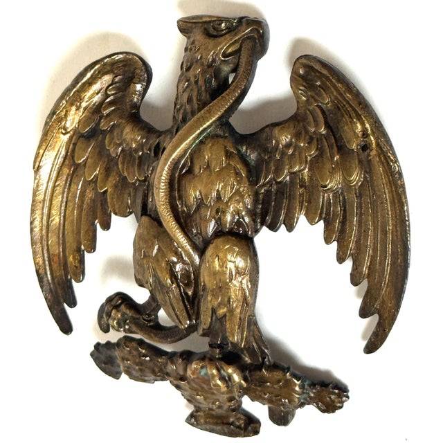 French Empire Bronze Mount of an Eagle Subduing a Serpent, Desmalter / Thomire For Sale - Image 18 of 18