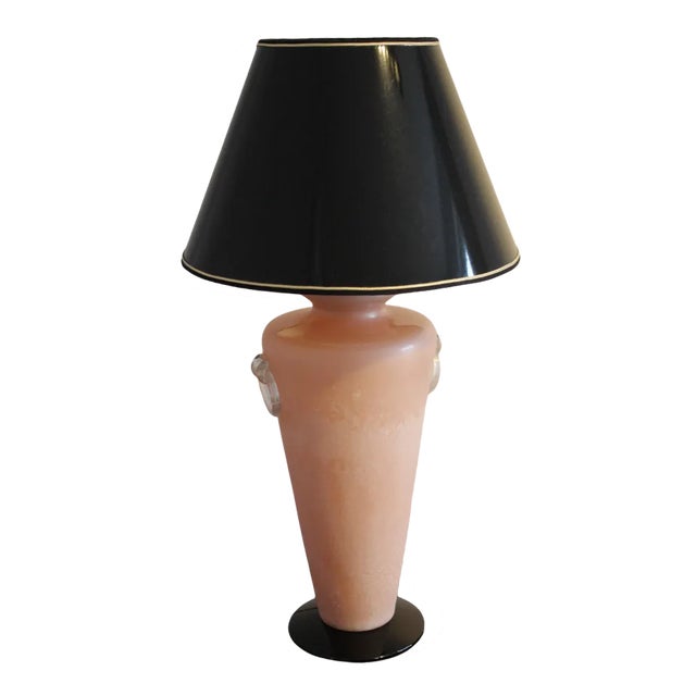 Pink Murano Glass Table Lamp, Italy, 1950s For Sale