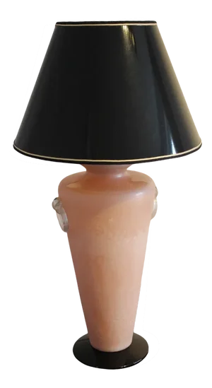 Pink Murano Glass Table Lamp, Italy, 1950s