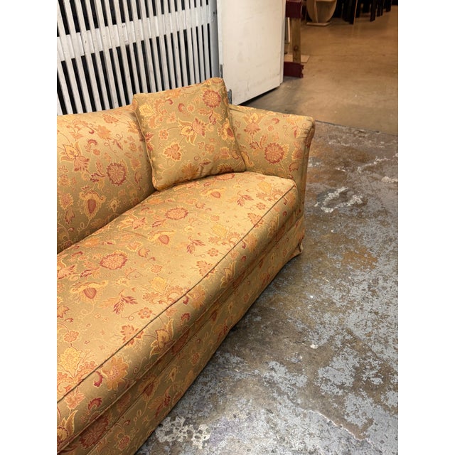 Bespoke Traditional Camelback Floral Upholstered Loveseat For Sale - Image 9 of 12