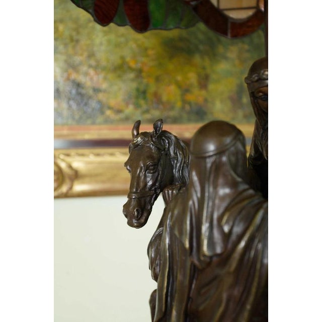 Large Table Lamp in the style of Tiffany For Sale - Image 11 of 16
