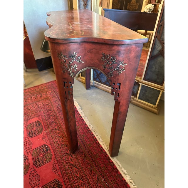 Vintage Minton-Spidell Chinoiserie Console Table For Sale - Image 9 of 9