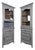 Repainted Corner Cabinets with Trim, Set of 2 For Sale