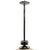 1930s 1930s Art Deco Chrome Streamline Pendant Light W/ Opal Schoolhouse Globe For Sale - Image 5 of 5