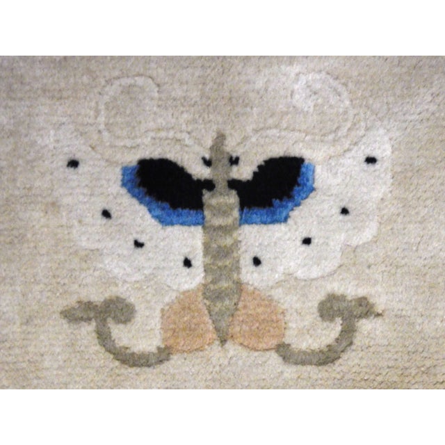 Vintage Hand Knotted Wool Pile Chinese Rug. 8'4"x 5'6" For Sale - Image 9 of 12