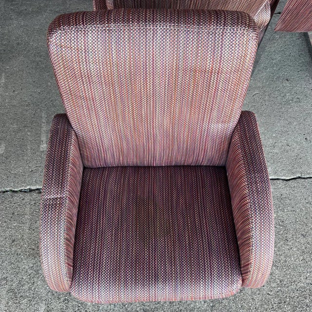 Set of 6 Thayer Coggin Chrome Dining Chairs on Hidden Wheels For Sale In Cleveland - Image 6 of 13