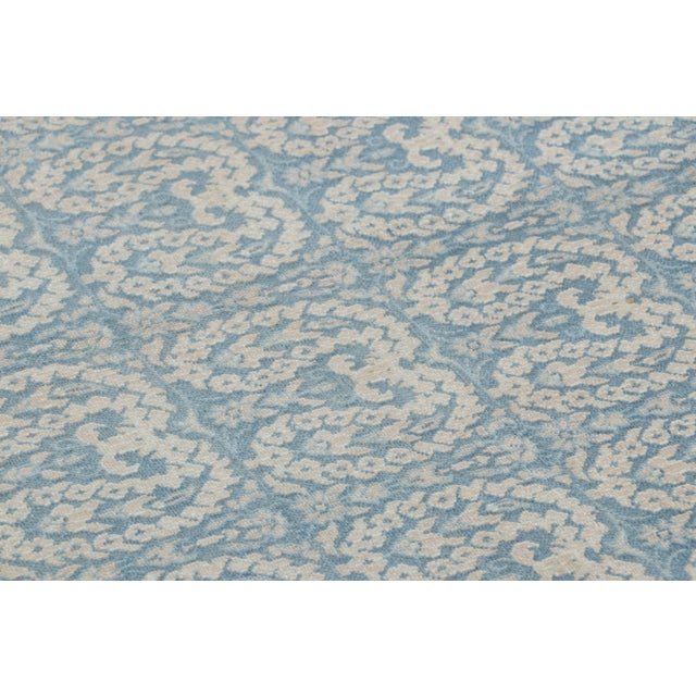 1920s Antique 20th Century Persian Khorasan Rug in Sky Blue With Paisleys - Rug & Kilim For Sale - Image 5 of 9