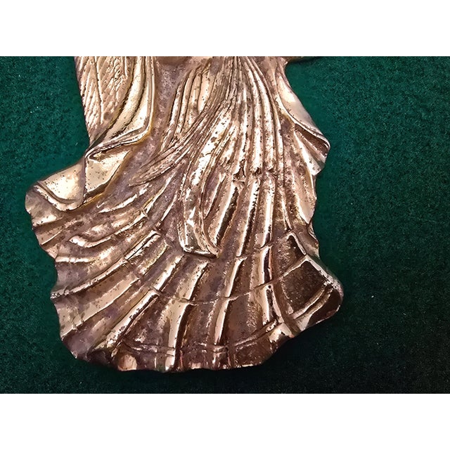 Victorian Array of Antique Victorian-Style Solid Brass Wall Ornaments and Cabinet Knobs For Sale - Image 3 of 9