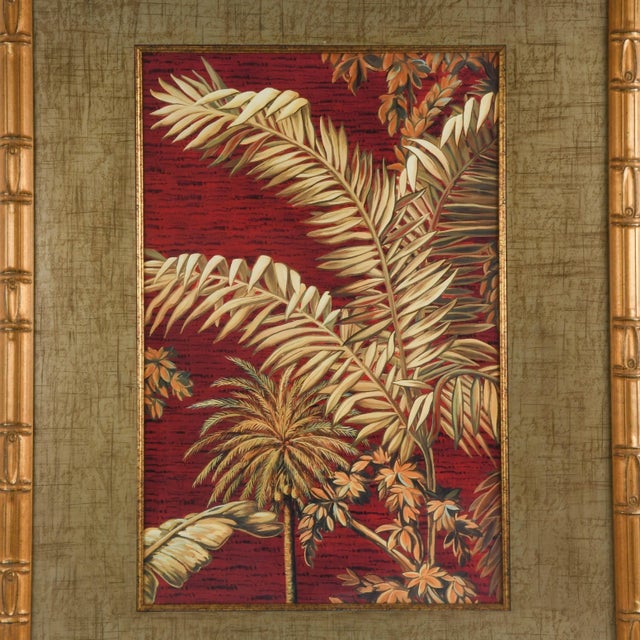 This Framed Samuel Blanco Tropical I Print presents a dense and energetic composition of layered palms and broad tropical...