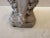 White Antique Cast Stone Cement White Poodle Sculpture For Sale - Image 8 of 9