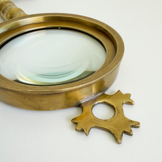Brass Oversized Brass Skeleton Key Magnifier, Late 20th Century For Sale - Image 8 of 12