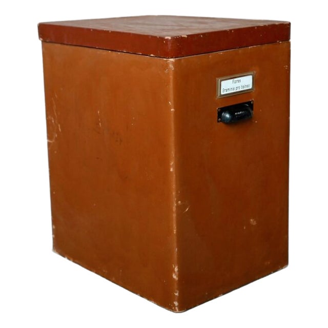 Large Industrial Herbalist Cardboard Box For Sale