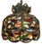 Folk Art Antique Stained Glass Chandelier For Sale - Image 3 of 3