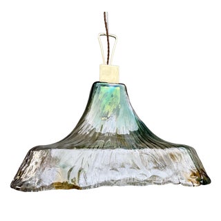 Italian Murano Glass Pendant Light in the style of Mazzega, 1970s For Sale