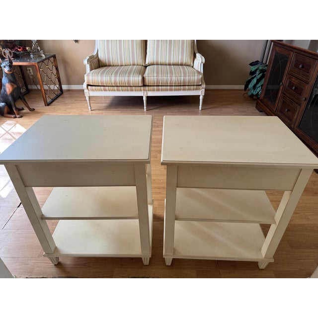 Ethan Allen Colin NightStands-Coastal White Colin Collection, A Pair For Sale In West Palm - Image 6 of 6