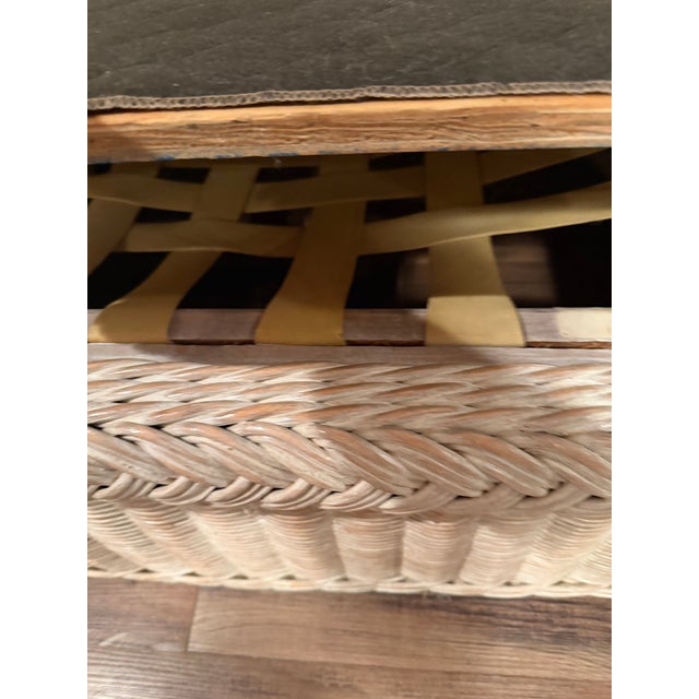 Henry Link Vintage Coastal Henry Link Braided Rattan Couch and Loveseat For Sale - Image 4 of 14