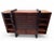 Vintage Modern Handcrafted Mahogany Media Console with Sliding Woven Doors – by South Cone, Peru A beautifully crafted...
