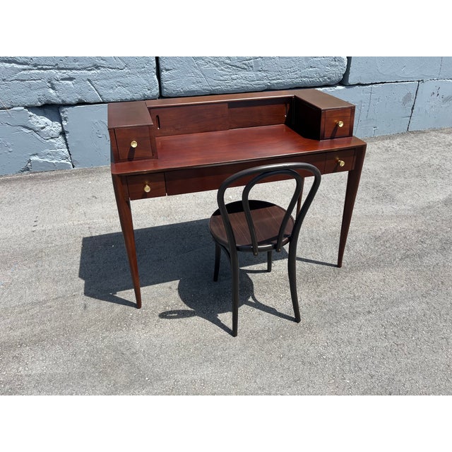 Widdicomb 1960s Walnut Desk by T.H.Robsjohn-Gibbings for Widdicomb For Sale - Image 4 of 12