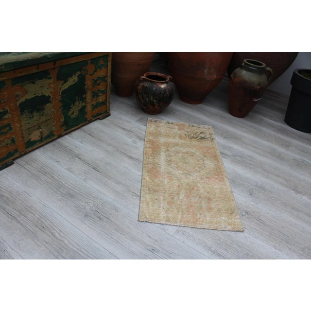 Mini Vintage Rug - 16.5"x32" For Sale In Raleigh - Image 6 of 9