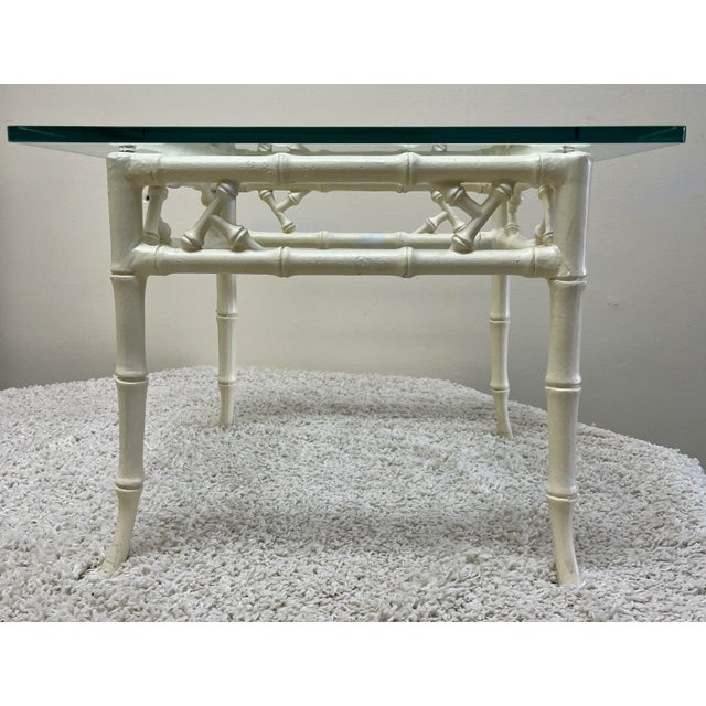 1960s Faux Bamboo Iron Table For Sale - Image 12 of 12