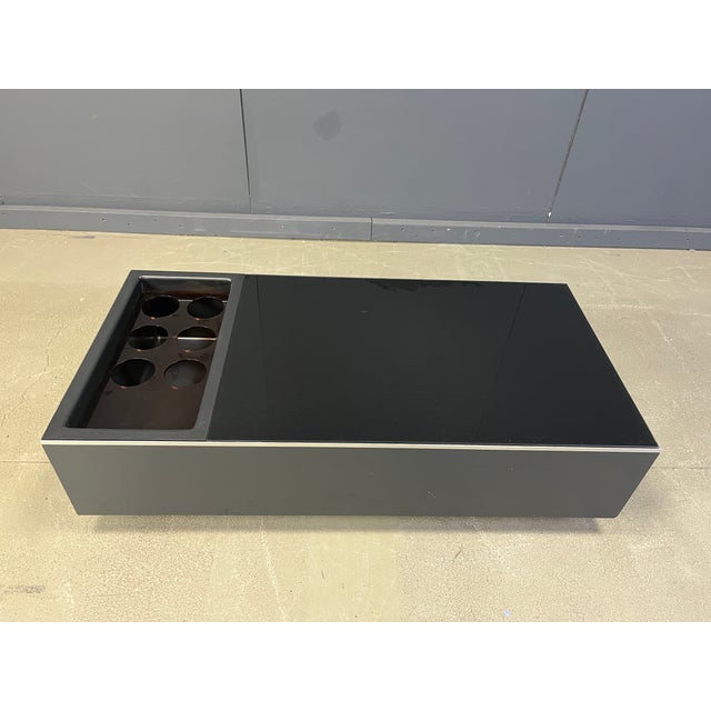 Postmodern Vintage Coffee Table in Wood and Glass from Roche Bobois, 1980s For Sale - Image 3 of 10