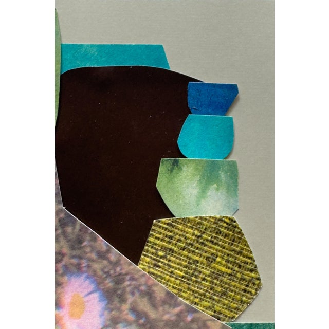 2020s "Petal 5" Original Mixed-Media Collage on Paper by Zac Woodiel For Sale - Image 5 of 10