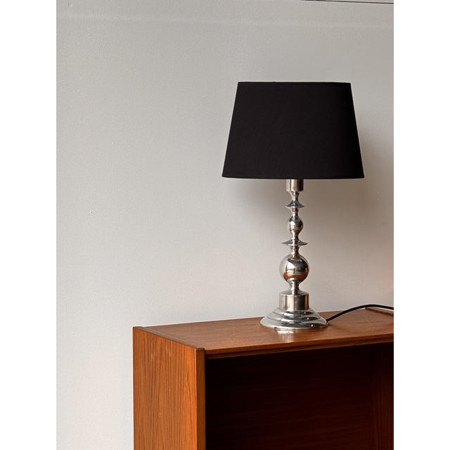 Mid-Century Modern Mid-Century Scandinavian Sculptural Lamp in Chromed Metal, 1960 For Sale - Image 3 of 10