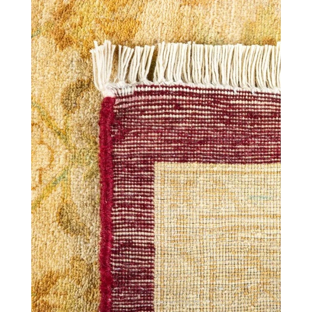 2000 - 2009 Mogul, One-of-a-Kind Hand-Knotted Area Rug in Ivory, 8' 3" x 9' 10" For Sale - Image 5 of 8
