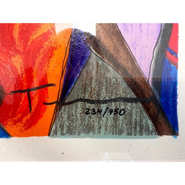 Tarkay Limited Edition Serigraph Titled " Sisters" Signed, Numbered & Framed 2007 For Sale - Image 4 of 7