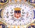 Mid-Century French Rouen Faience Heraldic Decorative Platter For Sale - Image 4 of 9