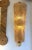 Mid-Century Modern Large Contemporary Pair of Brass Salmon Gold Leaf Murano Glass Sconces, Italy For Sale - Image 3 of 11