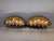 This is a pair of large swedish style shell form wall sconces that resemble the ones used with candles. This pair has 5...