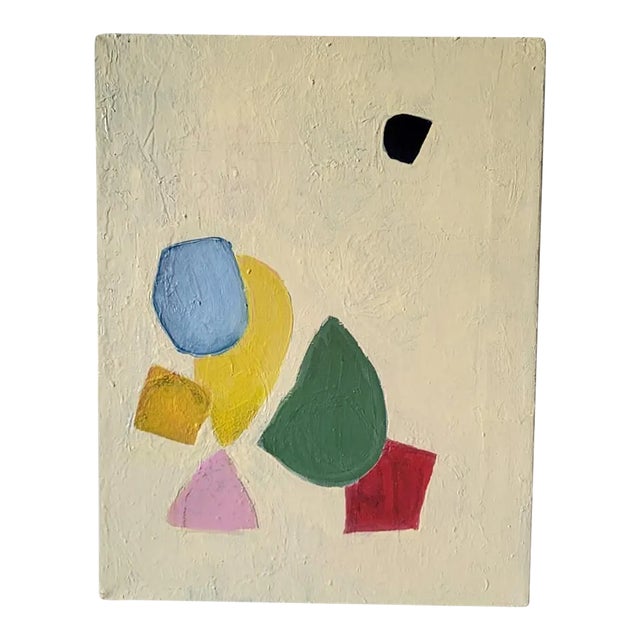 "Happy Baby" Contemporary Abstract Oil Painting by Lynn Christian For Sale