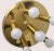 1980s Mid-Century Modern Brass Ceiling Light from TZ Leuchten, Germany, 1970s For Sale - Image 5 of 9