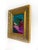 Abstract "Jeweled Sky" Pair of Mini Paintings With Vintage Frames by Jessalin Beutler For Sale - Image 3 of 7