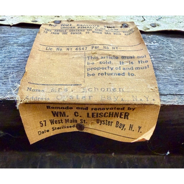 Early 20th Century Brutalist Oak Arts and Crafts Antique Hall Chair in Manner of Charles Limbert For Sale - Image 11 of 11