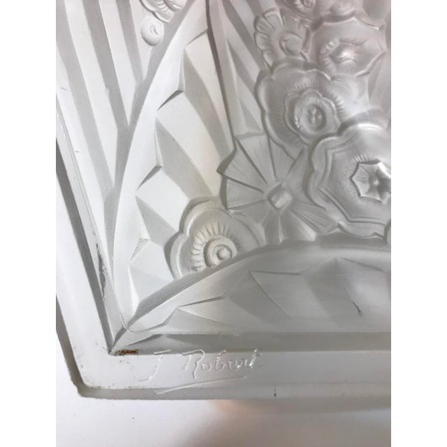 French Art Deco Sconces Signed by J Robert - a Pair For Sale - Image 9 of 9