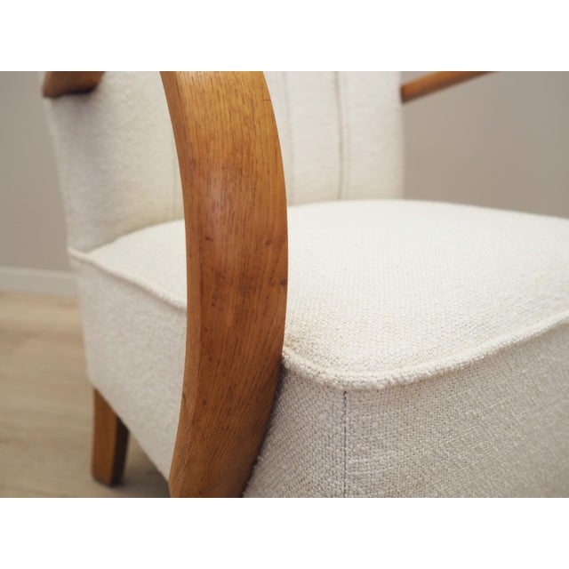 Vintage Art Deco Oak Chair, 1950s For Sale - Image 13 of 17