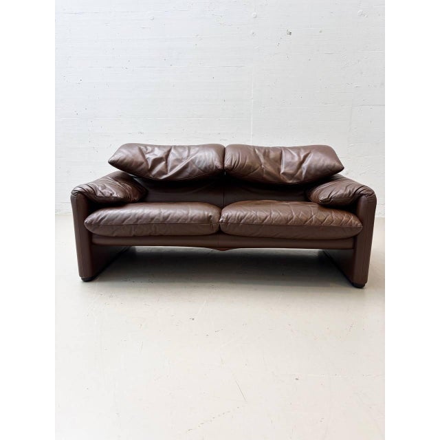 Maralunga Sofas by Vico Magistretti for Cassina, 1970s For Sale - Image 16 of 18