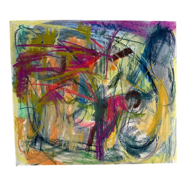 Lyrical Dramatic Expose in Pastel Color by Erik Sulander For Sale