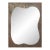 Brutalist Industrial Mirror Cut From Raw Patinaed Architectural Steel by Mark Leblanc for Leblanc Studios, Usa, C. 2024 For Sale