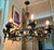 1960s Large Spanish Revival Metal Forged Black Chandelier For Sale - Image 11 of 17