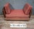 Art deco convertible bench in walnut veneer, circa 1930-1940. an elegant piece with clean, refined lines, resting on...