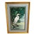 Spectacular Original Don Blake Snow Egret Large Gouache and Watercolor Painting, Framed For Sale